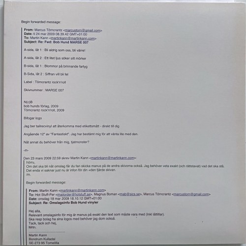 bob hund – Bli Aldrig Som Oss, Bli Värre!